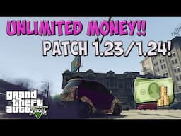 GTA 5 Online: *NEW* UNLIMITED MONEY GLITCH Patch 1.23/1.24 ALL CONSOLES ! (GTA 5 1.24 Money Glitch)