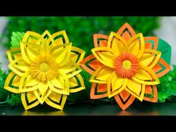NEW !! Paper Flowers 🌺🌹| Paper Crafts For School | DIY Paper Fowers | Home Decor | DIY | Crafts