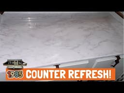 Counters! Contact Paper Pop Up Camper Remodel