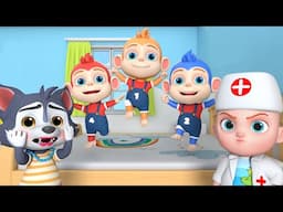 Five Little Monkeys Jumping on the Bed | Leo Nursery Rhymes & Kids Songs