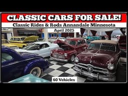 CLASSIC CARS FOR SALE!! Lot Walk Classic Rides & Rods - April 2025  Muscle Cars, hot rods