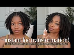 Instant Loc Transformation! | Curls Queen NEW Loc Extensions— Wash, Install + Style