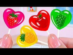 Best of Jelly Recipe💘How To Make Sweet Miniature Rainbow Jelly With Fruits Decorating💘Mini Cakes