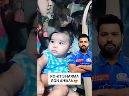 Ritika Sajdeh With Rohit Sharma Son Ahaan Sharma First Time Came Live on Camera #Rohitsharma #ahaan
