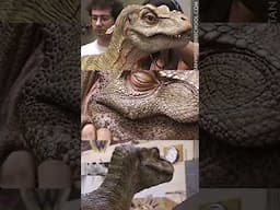 Painting baby T-rexes at Stan Winston Studio for The Lost World: Jurassic Park