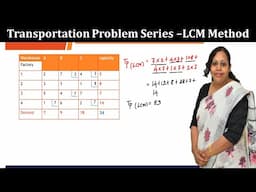 LCM in Transportation problem | Least cost method problem operations research