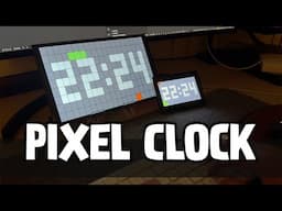 I Built a Retro Pixel Clock with Snake on an ESP32 #PIXEL #ART
