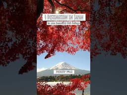 Destination to See Beautiful Fall Foliage in Japan #travel #destination