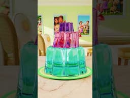 Wibbly Wobbly Colorful Jello! #shorts #cocomelon #dance #song #party #nurseryrhymes #learning