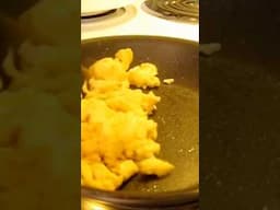 Making SCRAMBLED EGGS 😋 Easy to Master 😍 #egg #food #cooking #fun #shorts