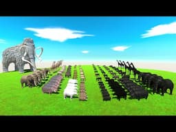 Animals VS Dark Animals - Epic Army Battle! | Animal Revolt Battle Simulator