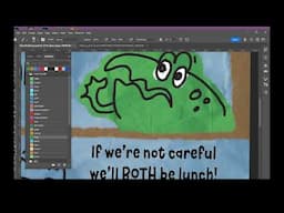 Dino Poet Process Demo: Drawing a Kids' Graphic Novel page from sketch to finish in Photoshop