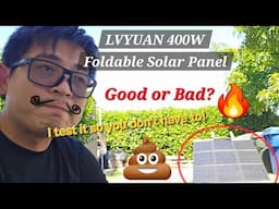 I Bought a Cheap 400W Foldable Solar Panel So You Don't Have Too!
