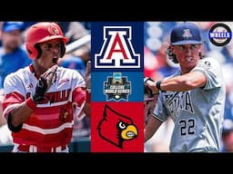 Arizona vs Louisville (Crazy!) | Elimination Game College World Series | 2025 College Baseball