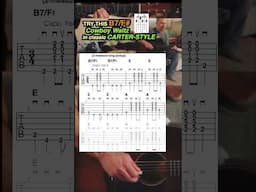 This unusual B7/F# chord* & song made me a better guitar player so wanted to share 🎸 #countryguitar