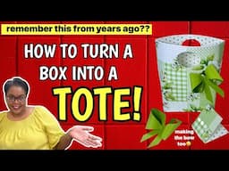 BRILLIANT!!  Making A Tote From The WAYBACK MACHINE!!