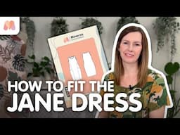 How to fit the Jane Dress | Minerva Exclusive Patterns