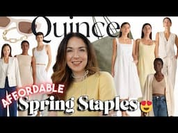 I Tried Quince Spring Fashion… and WOW These Looks! 🌸 | Try-On Haul 2025