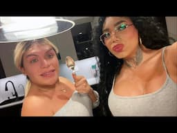 Paolita Suarez está en vivo comiendo ￼