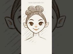 Draw A Cartoon Woman #faceshapesdrawing #drawcuteface #elfdrawing #howtodrawcartoonfaces