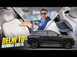 CRETA S(O) from DELHI KO BANAYA ULTIMATE BUSINESS CLASS INTERIOR 🤩Seat Tray Installed 📞7977493577