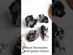 ✨Black Tourmaline + Quartz protect, balance, amplify, clear, uplift energy.  #ShubhanjaliStore