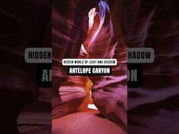 Antelope Canyon: Hidden World of Light and Shadows #antelopecanyon #usa #shorts