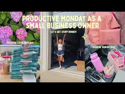 PRODUCTIVE MONDAY VLOG: getting stuff done as a small business owner!!!