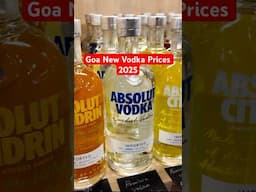 Goa New Vodka Prices 2025 #goa #vodka