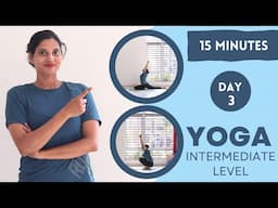 15 MIN FULL BODY YOGA for Beginners - No Equipment - Day 3 of 7 |