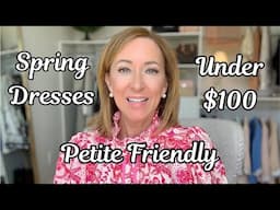 Spring Day Dresses under $100 (petite friendly). Long sleeve dresses, short sleeve and sleeveless.