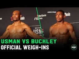 UFC Official Weigh Ins: Kamaru Usman vs. Joaquin Buckley