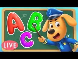 🔴LIVE | ABC Kids Learn English Alphabet | Educational Cartoon | Sheriff Labrador