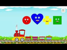 Learn Colors With Train Shapes and Colors | Fun Learning Videos for Toddlers and Preschoolers