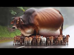 This Cow Gave Birth To 20 Calves At Once