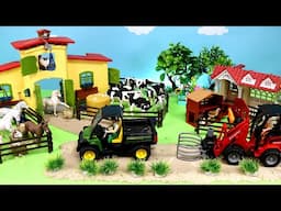 Let's Make a Farm with Garden for Cattle Horses Chickens Animal Figurines
