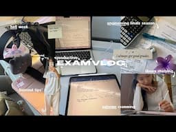 PRODUCTIVE EXAM VLOG 📃✎𖥔 engineering finals season, cramming, dealing with burnout, library studying