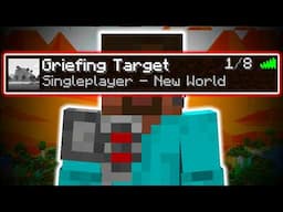 Your Singleplayer Minecraft Worlds Can Now be GRIEFED…