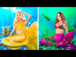 RICH Popular Vs BROKEN Unpopular MERMAID | How to Become the Coolest Mermaid - PART 2