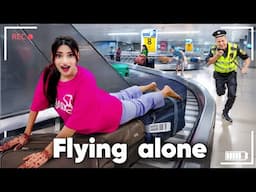 FLYING ALONE Without Parents For First Time * solo trip* | SAMREEN ALI