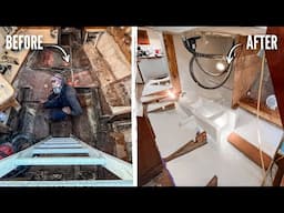 Final Stroke - Big Transformation on Our 50 Year Old Abandoned Sailboat