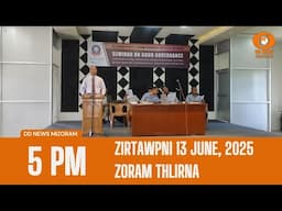 DD News Mizoram Zoram Thlirna | 13 June 2025 | 3:00 PM