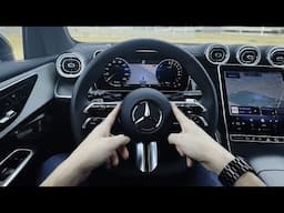 Steering Wheel and Cluster in the Mercedes GLC 350e