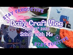 Darvanalee Designs Studio Daily Craft Vlog | Stitch With Me – Santa Collection WIP (April 15, 2025)