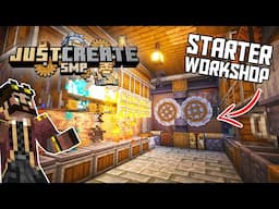 I built my STARTER WORKSHOP in Minecraft Create Mod Update! [#5]
