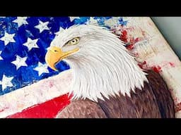 3D Texture Art MASTERCLASS - Bald Eagle that ANYONE Can Try?? | AB Creative Tutorial