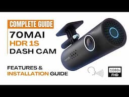 70mai Dash Cam 1S Features & Installation Guide | How to do Hard Wiring | Car Security Camera