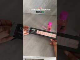 I tried *fake nails* from BLINKIT! 😱💅 #shorts #fakenails #blinkit #youtubeshorts