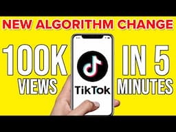 How To SKYROCKET Your Views on TikTok WITH ZERO FOLLOWERS (new algorithm)