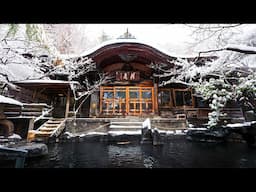 Experience a 200 year old Japanese Onsen Ryokan with a Wooden Outdoor Bath | Yudanaka Onsen Yoroduya